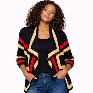 Chaps -women's color block cardigan sweater  Size: See measurements